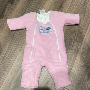 Pink Merlin magic sleepsuit